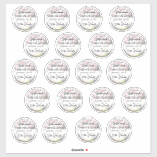 Sticker en vinyle Étiquette rond confectionné mais
