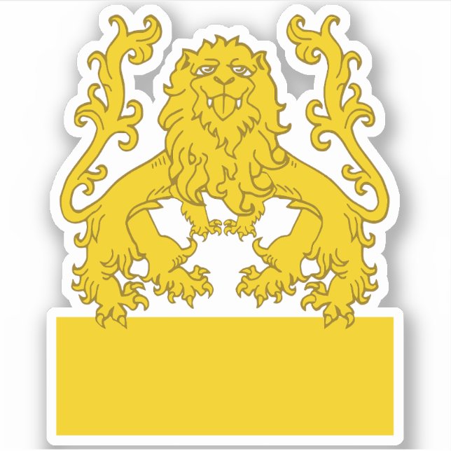 Sticker en vinyle fin SCA Lions (Devant)