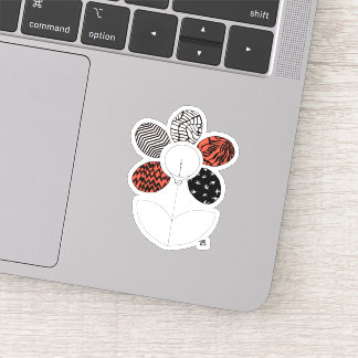 Sticker en vinyle flurryFlower