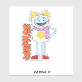 Sticker en vinyle gaufre et gaufre