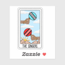 Sticker en vinyle indigène des chanteurs