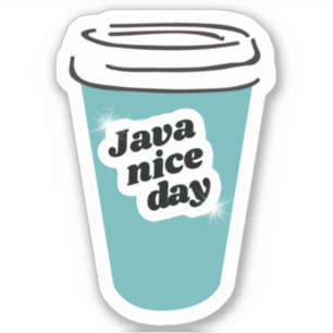 Sticker en vinyle Jour Java