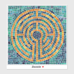 Sticker en vinyle Labyrinth II 8"x8"