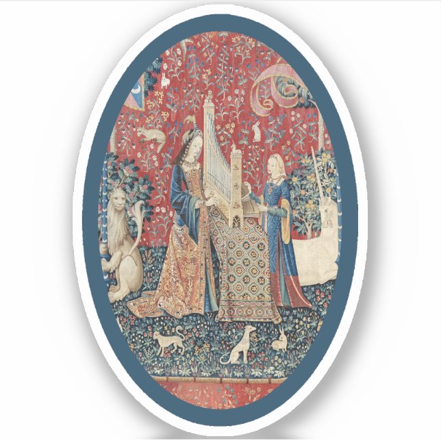 Sticker en vinyle Lady and Unicorn (Audition) (Devant)