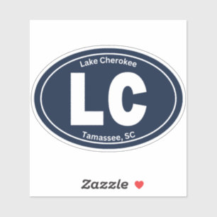 Sticker en vinyle LC du lac Cherokee