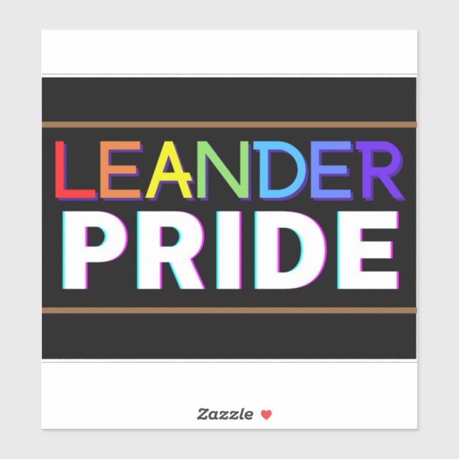 Sticker en vinyle Leander PRIDE (Feuille)