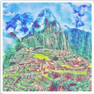 Sticker en vinyle Machu Picchu