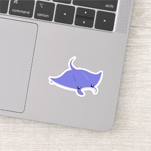 Sticker en vinyle manta mignonne