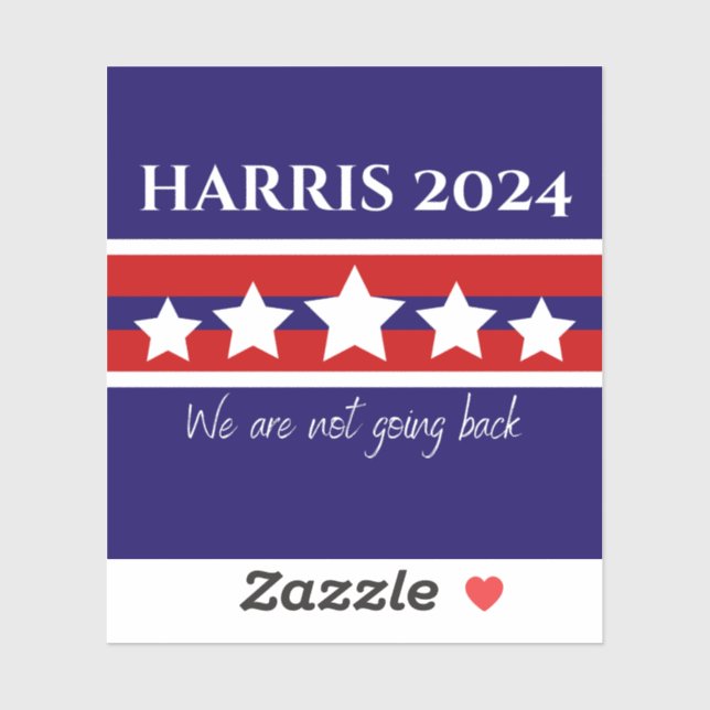 Sticker en vinyle personnalisé Harris 2024 (Feuille)