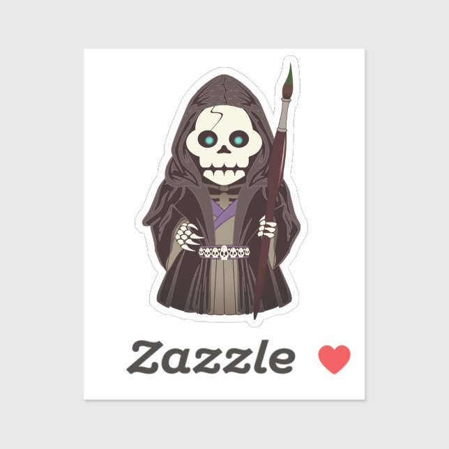 Sticker en vinyle personnalisé M. Frightful Avatar (Feuille)