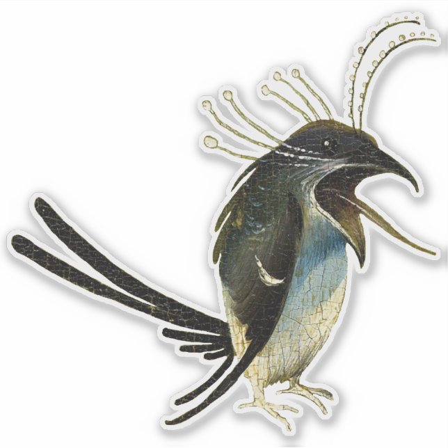 Sticker en vinyle pour oiseaux Hieronymus Bosch (Devant)