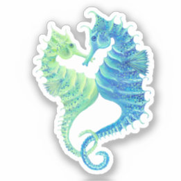 Sticker en vinyle Seahorse
