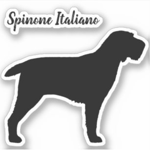 Sticker en vinyle Silhouette pour Chien Italiano S