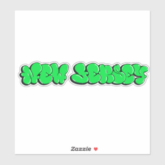Sticker en vinyle sur mesure "New Jersey"