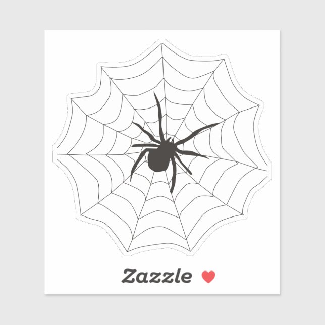 Sticker en vinyle sur mesure pour araignée et web (Feuille)