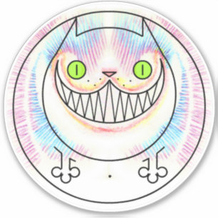 Sticker en vinyle sur mesure pour chat Cheshire de