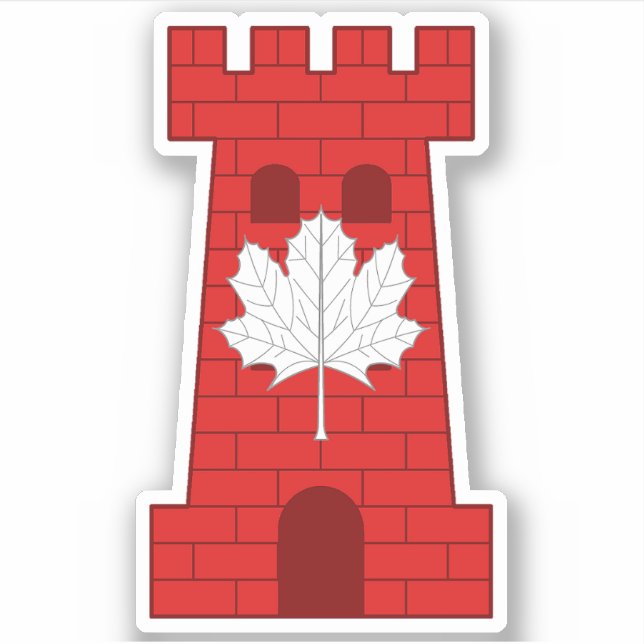 Sticker en vinyle sur mesure SCA Castel Rouge (Devant)