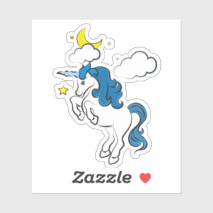 Sticker en vinyle sur mesure Sky Unicorn
