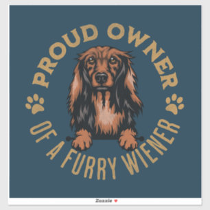 Sticker en vinyle taillé sur mesure pour chien Dac