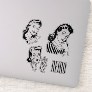 Sticker en vinyle taillé sur mesure pour dames Ret