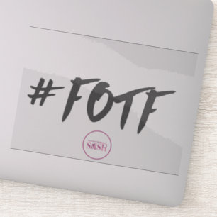 Sticker en vinyle transparent #FOTF