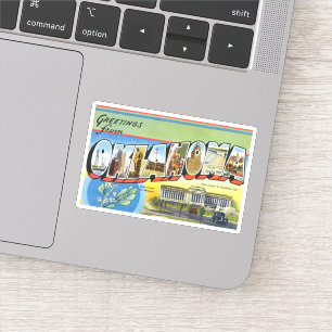 Sticker en vinyle vintage Oklahoma personnalisé