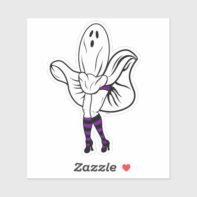 Sticker en vinyle Whoopsie Ghostile (Feuille)