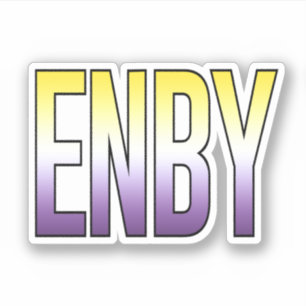 Sticker ENBY non binaire