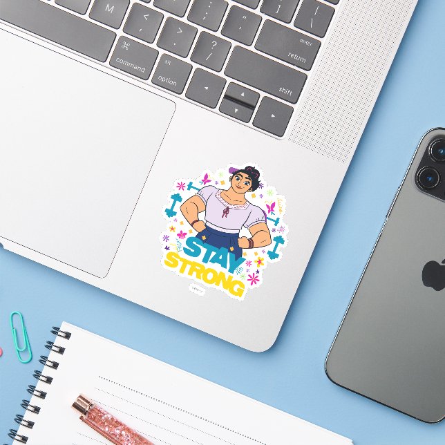 Sticker Encanto | Luisa - Restez fort (Ordinateur portable avec iPhone)