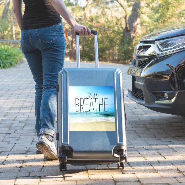 Sticker Encouragement Respirez tout simplement Plage (Valise Insitu)