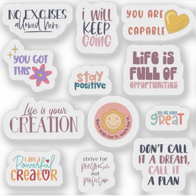 Sticker Encourager les mots— (Devant)
