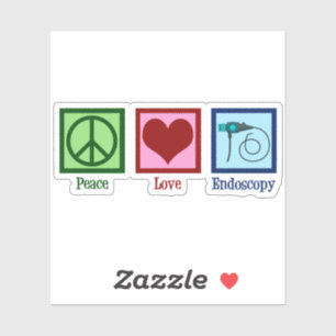 Sticker Endoscopie Peace Love