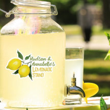 Enfants amusants Nom personnalisé Lemonade Stand L