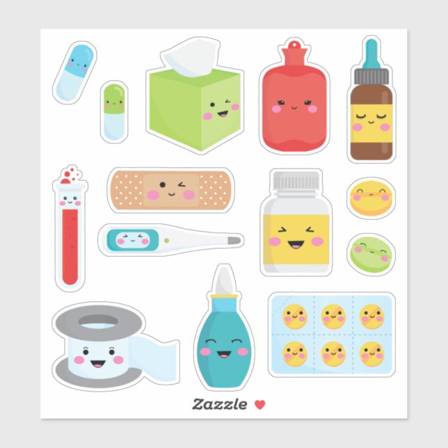Sticker Enfants Médicales (Feuille)