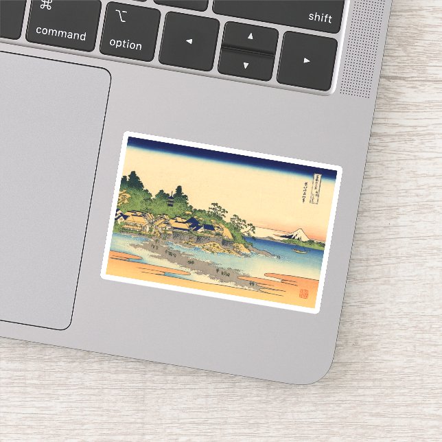 Sticker Enoshima dans la province de Sagami (Détail)