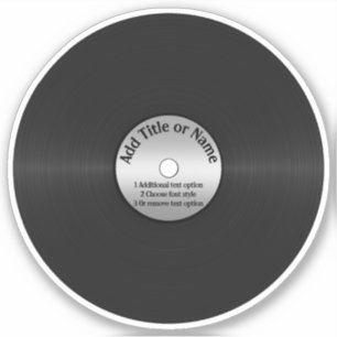 Sticker Enregistrement LP Vinyl Look