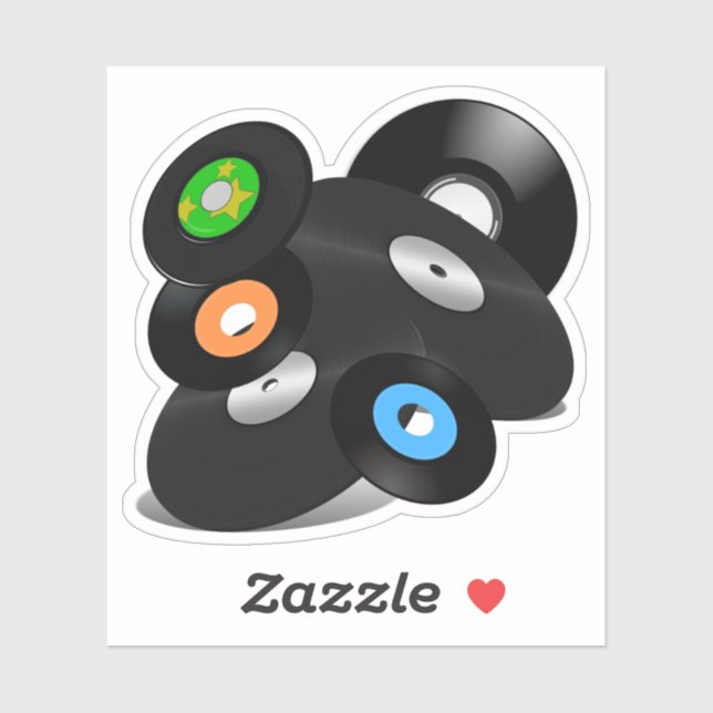 Sticker Enregistrements LP Vinyl Look (Feuille)