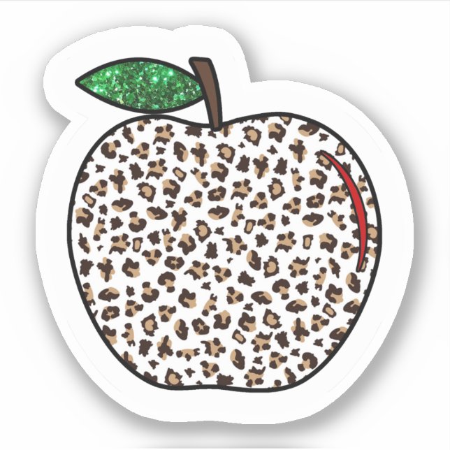 Sticker Enseignant de l'école de Poster de animal d'amusem (Devant)