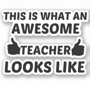 STICKER ENSEIGNANT INCONTOURNABLE
