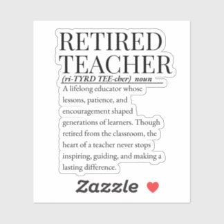 Sticker Enseignant retraité