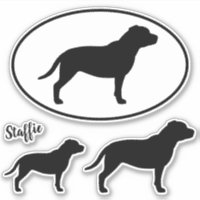 Ensemble d'autocollant de silhouettes de
