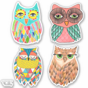 Sticker Ensemble d'autocollants Art Vinyl Illustration