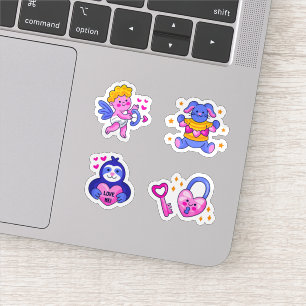 Sticker Ensemble d'autocollants d'amour mignon
