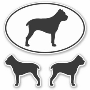 Sticker Ensemble d'autocollants en vinyle Cane Corso Dog S