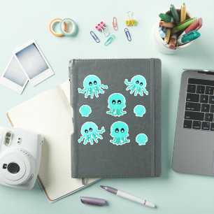 Sticker Ensemble d'autocollants pour animaux mignons Kawai