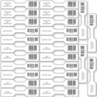 Ensemble de 26 barrettes de code à barres UPC
