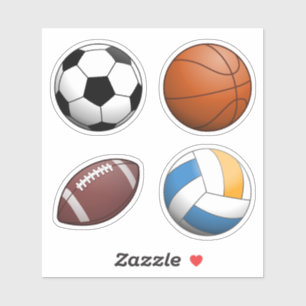 Sticker Ensemble de 4 balles de sport