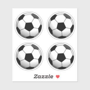 Sticker Ensemble de balle de football de 4