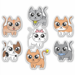 Sticker ensemble de chats Cool