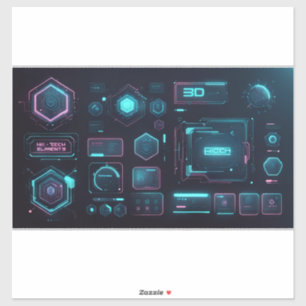 Sticker ensemble d'icônes pour la conception, Collection d